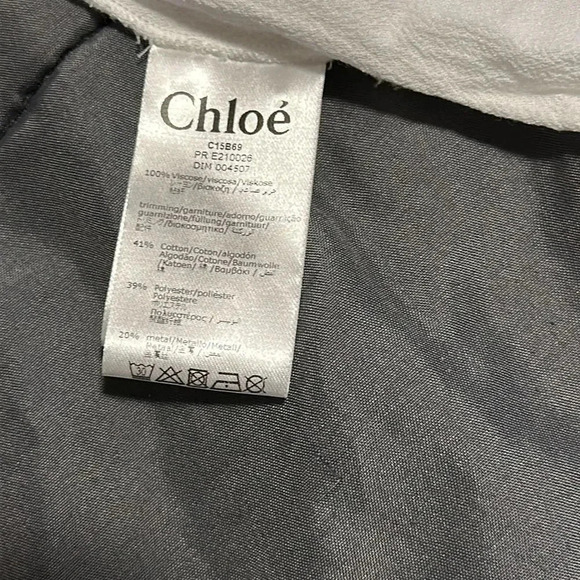 CHLOÉ KIDS RUFFLE-COLLAR BLOUSE WHITE Sz 14 - Picture 12 of 16